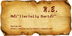 Müllerleily Bartó névjegykártya